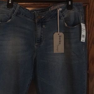 Rocks and indigo jeans size 18 lighter wash